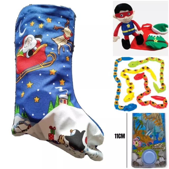 pre filled christmas stocking boys  3+ toys and novelties 18 items