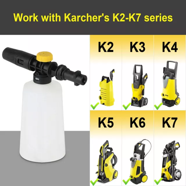 Snow Foam Lance Gun For Karcher K2-K7 Car Pressure Washer Washing Bottle 750ml