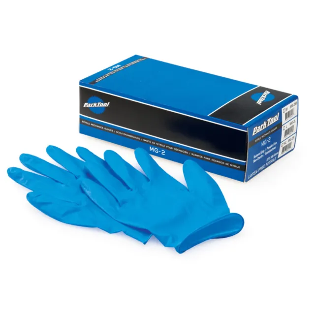 Park Tool MG-2 Nitrile Mechanic Gloves Blue Small - Box of 100