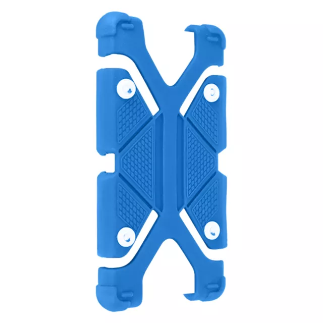 Coque smartphone 3.8 à 4.7 pouces Universel Bumper Silicone bleu Mode Support 2