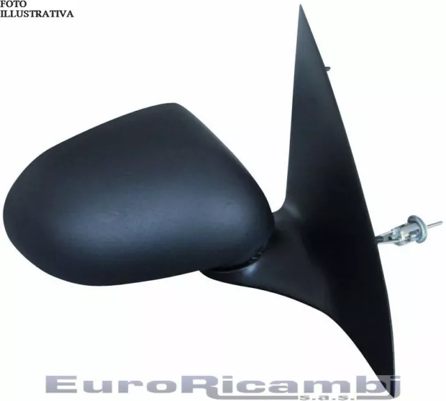 Specchio Per Fiat Bravo 95-02 Meccanico Nero Destro