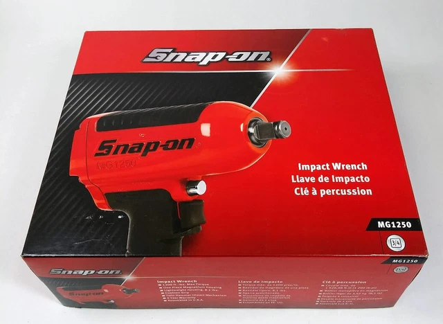 Snap-On MG1250 3/4-Inch Drive Heavy-Duty Air Impact Wrench (Red)