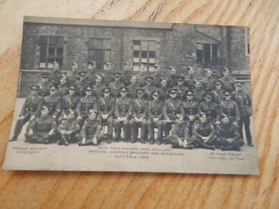 287th (3rd Northumbrian) Bty: Blyth ROYAL ARTILLERY SEPT 23RD 1939 NEWCASTLE 2