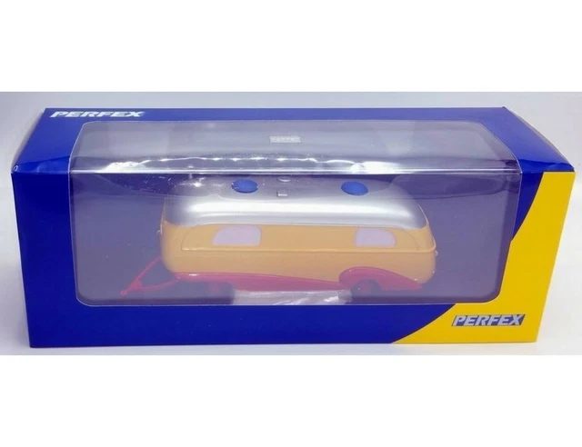 CARAVANE BICOLORE BLANCHE ET ROUGE CIJ D'ORIGINE au 1/43 ème EUR 120,00