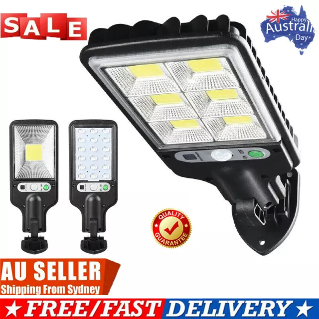 LED Solar Wall Light Motion Sensor Outdoor Garden Security Street Lamp WQ