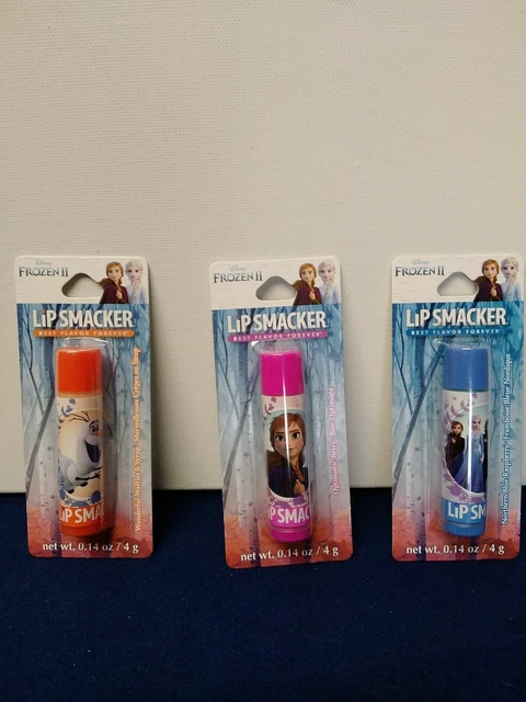 Lip Smacker Lip Balm Pack of 3 Frozen II 3 Flavors Each .14 Oz Ages 6+