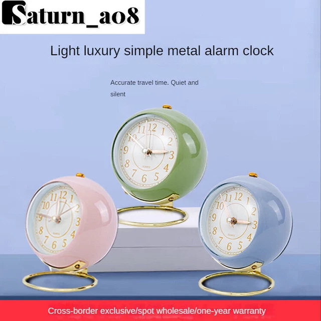 1PC-Small Mini Travel Office Quartz Bedside Desk Alarm Clock