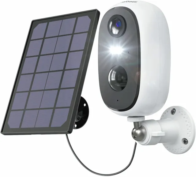 ieGeek 2K Outdoor Solar Security Camera Wireless Wifi Home Battery CCTV System