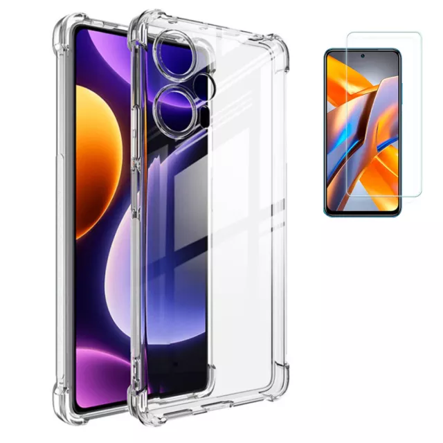 Funda Para Xiaomi Poco F5 (5G) 6.7 Transparente Reforzada Antichoque + Protector