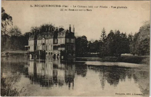 CPA RICQEUBOURG - Le Chateau - Vue générale de RESSONS-le-MATZ (130572)