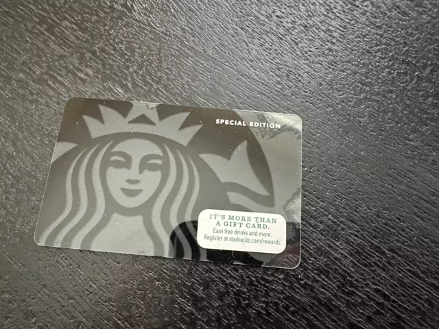 Starbucks 2014 Black Mermaid Siren Logo SE Special Edition Coffee Gift Card