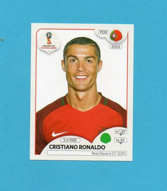 RUSSIA 2018 World Cup-PANINI-Figurina n.130-RONALDO-PORTOGALLO-NEW BLACK BACK