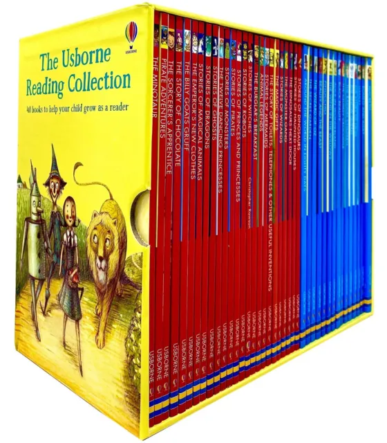 Usborne Young Reading Series Collection 40 Books Box Set-Read At Home
