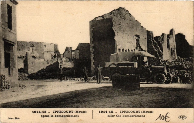 CPA AK Militaire - Ippecourt apres le bombardement (698390)