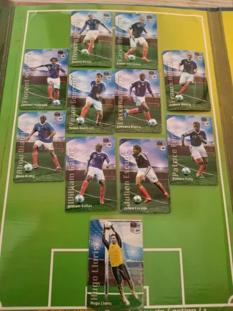 Album Magnet PANINI CARREFOUR - COMPLET - tous derrière l’équipe de FRANCE 2010 2