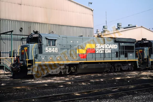 Vtg 1986 Train Slide 5848 Seaboard System Engine Richmond VA X7C174