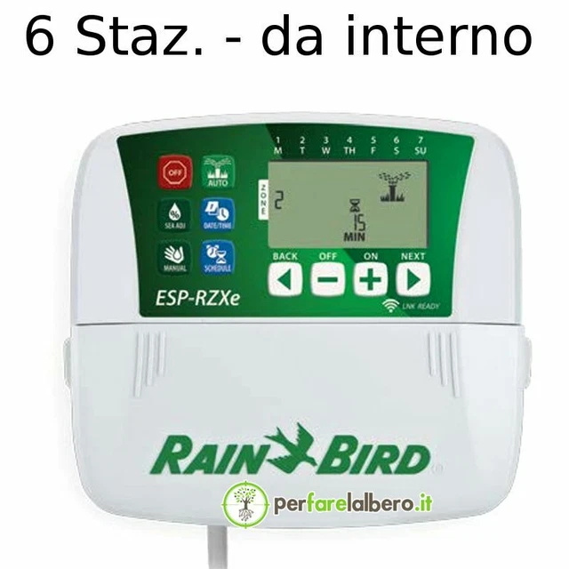 Centralina irrigazione Programmatore Rain Bird ESP RZXe6i e RZXe8i da interno