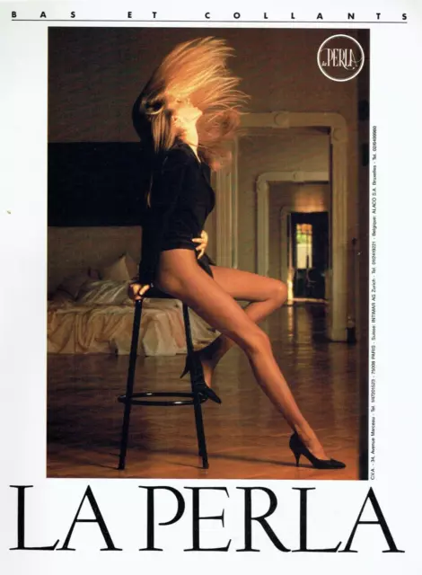 publicité Advertising  1022  1989  La Perla  lingerie soutien gorge sous vetemen