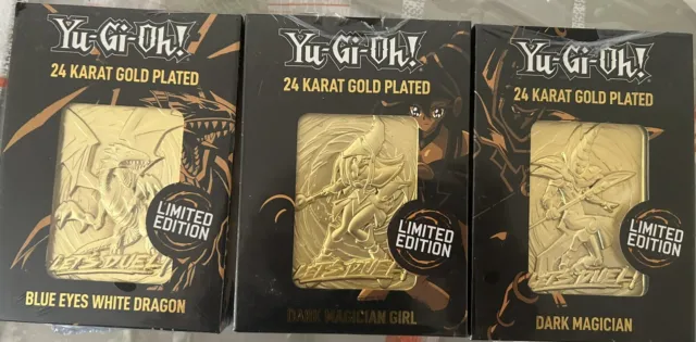 YuGiOh! 24K Gold Plated Cards | Egyptian Deity Set | 2021 Limited Edition