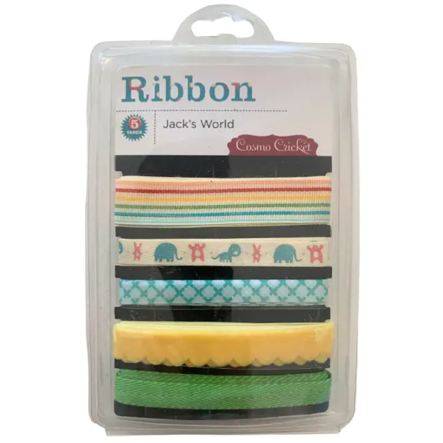 Cosmo Cricket Scrapbook Embellishment  Ribbon - Jack's World - 5 yards of Ribbon