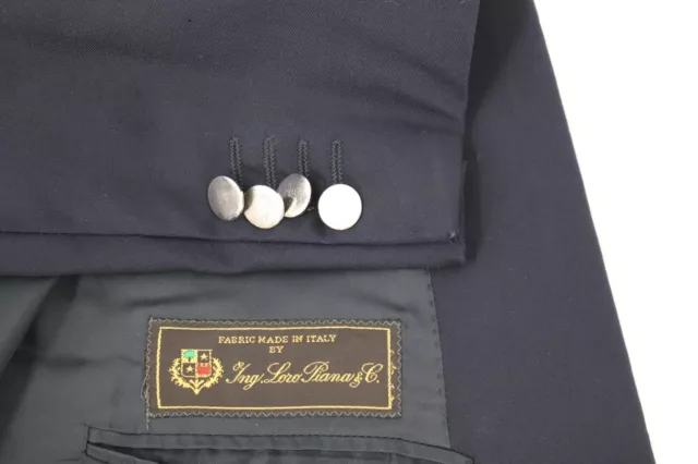 Loro piana sport coat Mens 48L Robert Old navy silver buttons wool notch lapel
