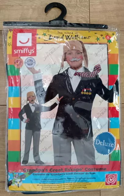 Grandpa's Great Escape Fancy Dress Costume David Walliams Small 4 - 6 Years Bnib