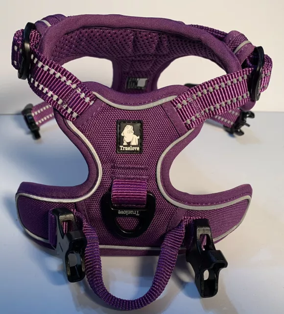 Truelove Dog Puppy Harness Adjustable - Purple Padded for Small Pets Xtra/Small