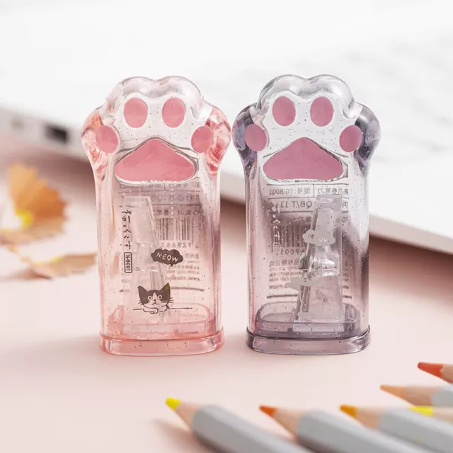 Cute Cat Paw Pencil Sharpener Kawaii School Supplies Student Prize Kids Gift-UR