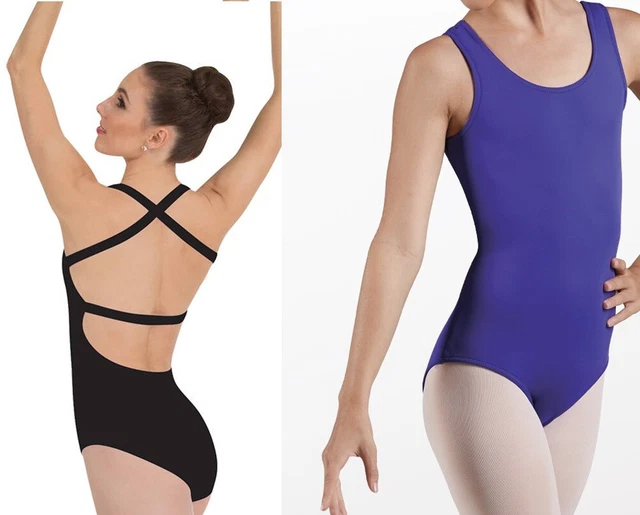 Dance Leotard Lycra Tank Body Wrappers R1071 Large Adult Purple Ballet Tap Jazz