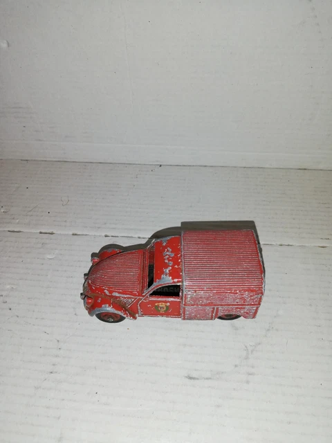 Dinky Toys Meccano – 2 CV Citroën Rouge, Miniature De Collection 1950