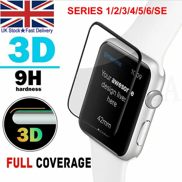Apple Watch Screen Protector Tempered Glass Series 8 7 6 SE 5 4 40 41 44mm 45mm