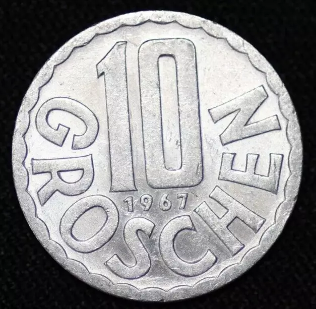 AUSTRIA ~ 1967 ~ 10 Groschen ~ ( 1 COIN ONLY ) World Coin ☘️ W-#176 ☘️
