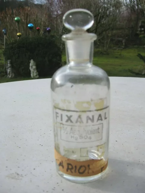 1 FLASCHE FIXANAL, mundgeblasen