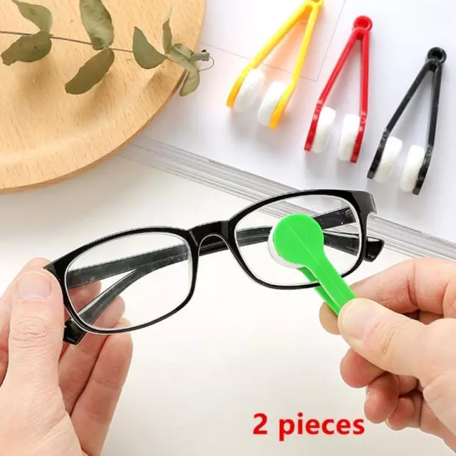2 piezas microfibra gafas de sol accesorios gafas cepillo limpiador limpieza