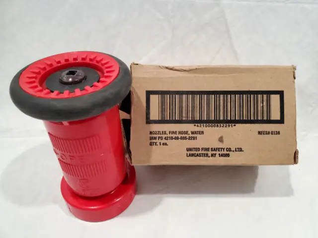 Fire Hose Nozzle 1-1/2 Inch NST/NH Thermoplastic Fire Equipment Jet Fog Spray