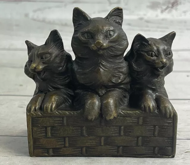 Bronzo Scultura da Collezione Statua Animale Firmato Mario Vienna Donna Saldi