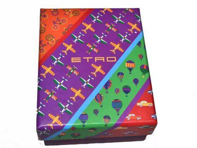 ETRO Milano Cravate en édition limitée homme avec boîte 100 % soie ET06 T1P 3