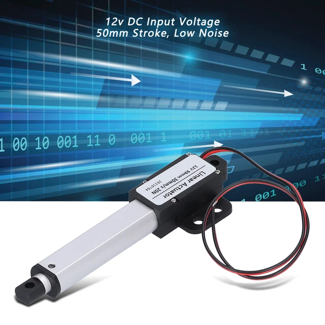 12V Linear Actuator Built In Limit Switch 50mm Stroke Low Noise Geared Motor For Automotive (Stroke 50mm-15mm/s-50N - View #12