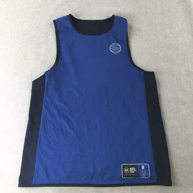 NBL Mens Basketball Jersey Size M Blue Sleeveless Singlet Shirt