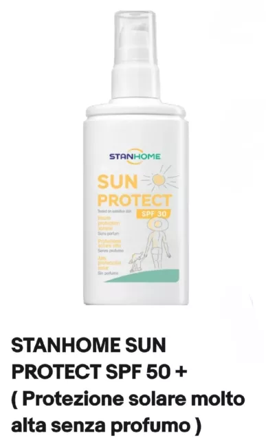 STANHOME SUN PROTECT SPF 50 + ( Protezione solare molto alta senza profumo )