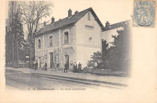 Cpa 91 Chamarande / La Gare / Interieur