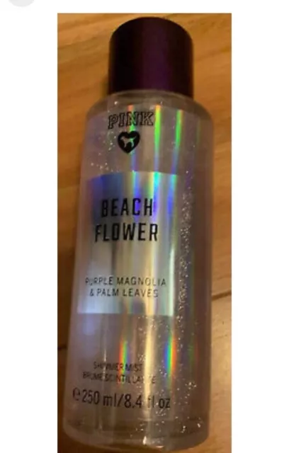 Pink Victoria’s Secret Beach Flower Shimmer Mist 8.4 Ounces