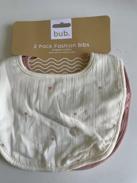 Target - Baby 2 Pack Bib Set - Organic Cotton Brand New