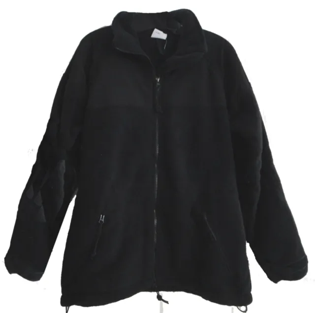 POLARTEC Cold Weather Full Zip Fleece Black, Medium, Genuine Military Issue