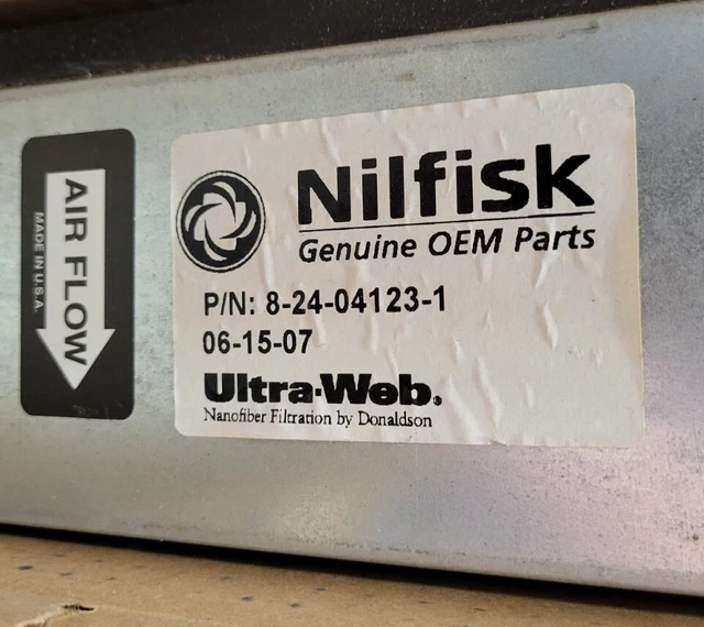 NOS nilfisk 8-24-04123-1, PANEL FILTER (Nanofiber) 3366,3366XP,4366,4366XP
