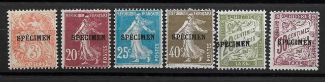 Lot 004   P    France  Neufs * +++++++++++++ Specimen ++++++++++++++++++++ 1€