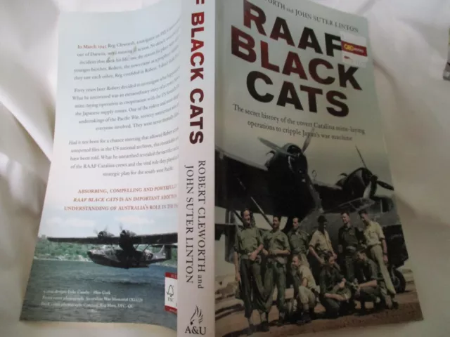 R A A F Black  Cats -Robert Cleworth  John  Suter  Linton  Catalina  Mine Laying