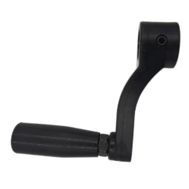Poignée De Moulinet LIVRE CRANK Edge 115B "All Black" - Pour Pêche En Eau Douce Et Mer