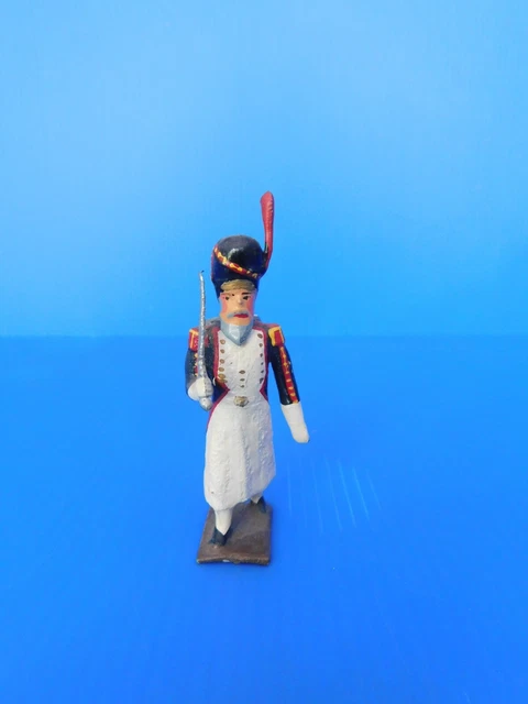 4 Soldats CBG Mignot Anciens - Grenadiers De La Garde 1er Empire - Échelle 1/32