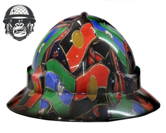 CUSTOM HYDROGRAPHIC SAFETY Hard Hat ABORIGINAL TSI AUSSIE PRO CHOICE